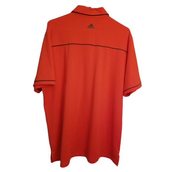 Adidas‎ Golf Men's Pure Motion Short Sleeve Golf Polo Large Orange - Picture 2 of 3